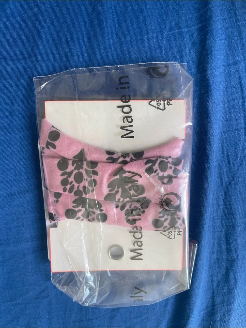 FP Movement by Free People Rumble Hair Tie Pink small logos NWT